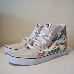 Vans White Sk8 Hi Vintage Aloha Reissue-New 10.5